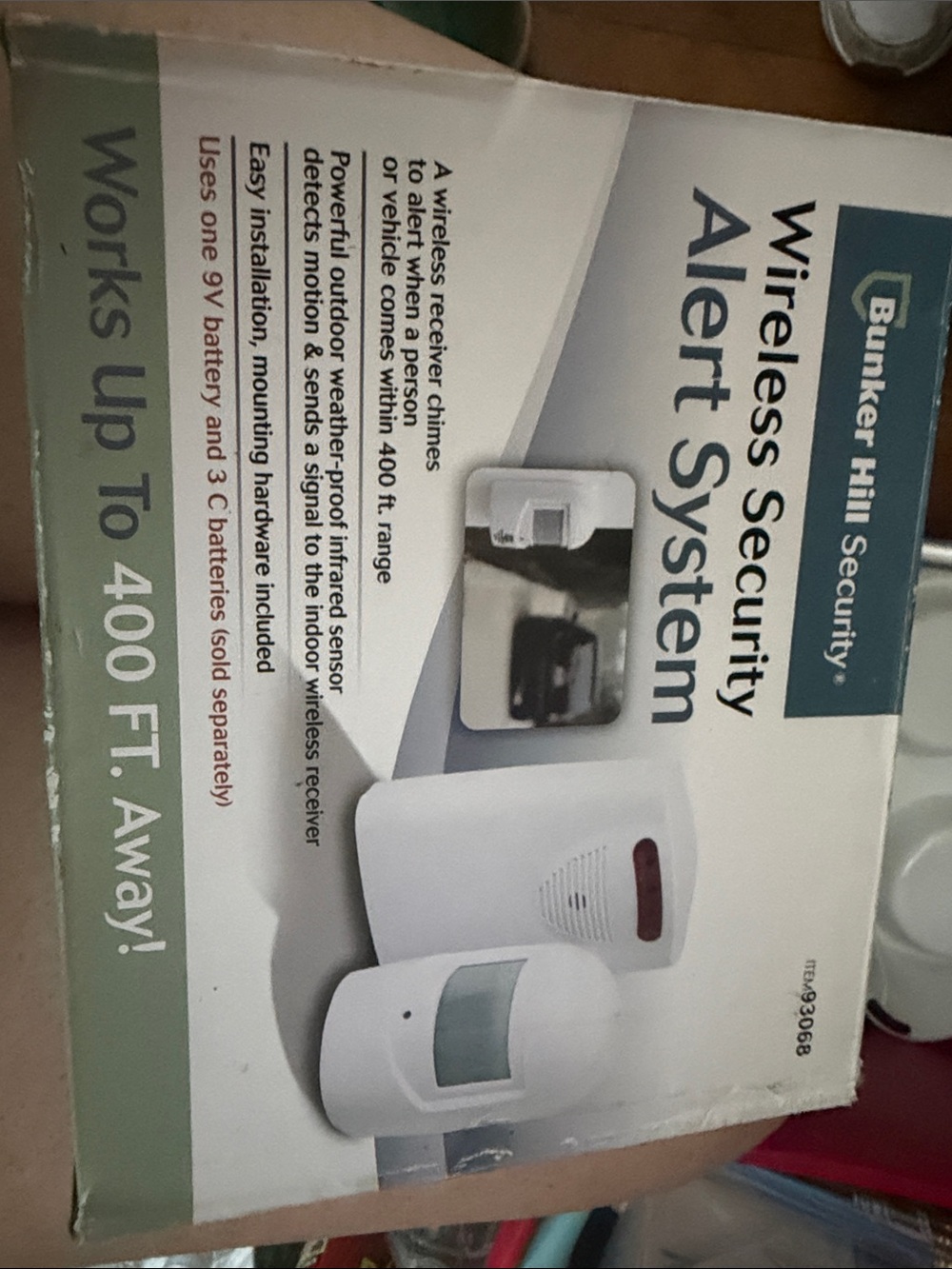 Wireless Security Alert System - White, bunker hill security, brand new in box